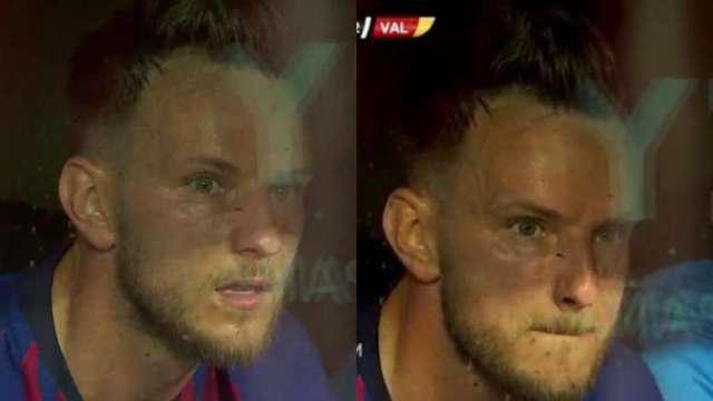 Rakitic a explosé et frappé dans une bouteille après avoir été remplacé