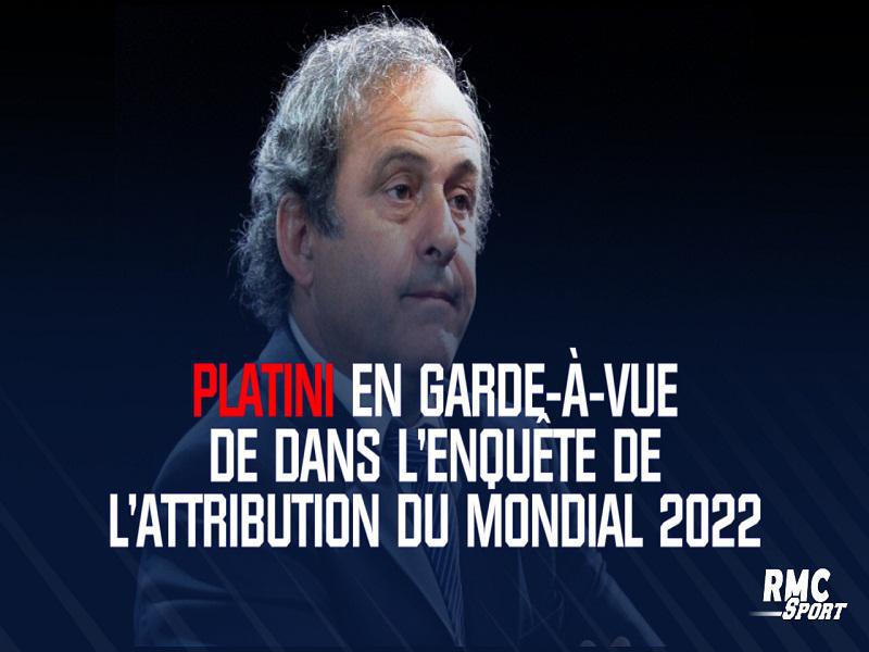Coupe du monde 2022 : Platini en garde à vue