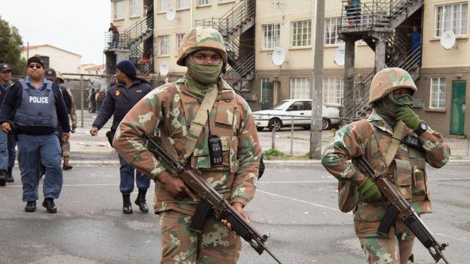 L’armée sud-africaine au Cap pour lutter contre la criminalité