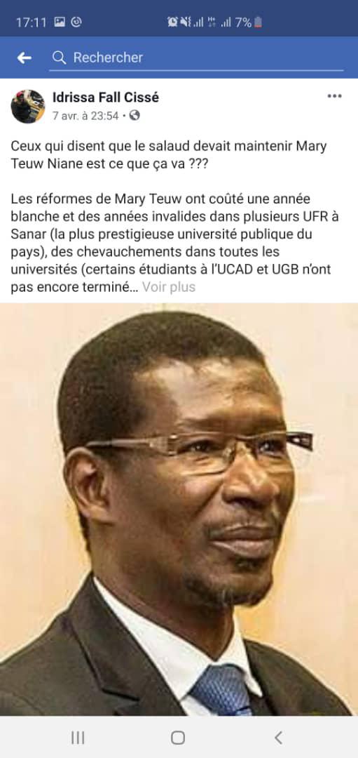 L’activiste Idrissa Fall Cissé arrêté par la Section de recherche