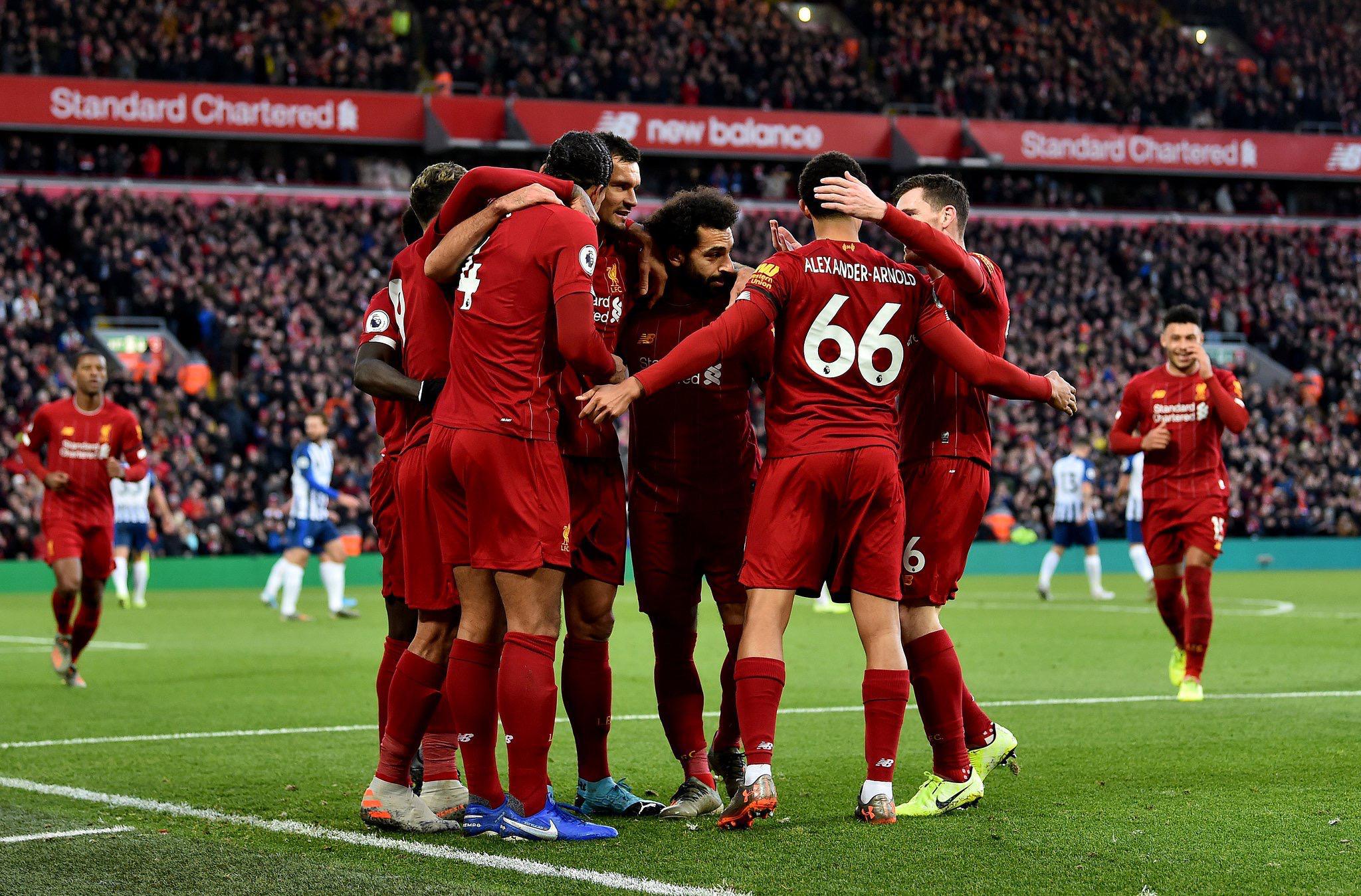 #PremierLeague - Liverpool prend le large en s’imposant contre Brighton (2-1)