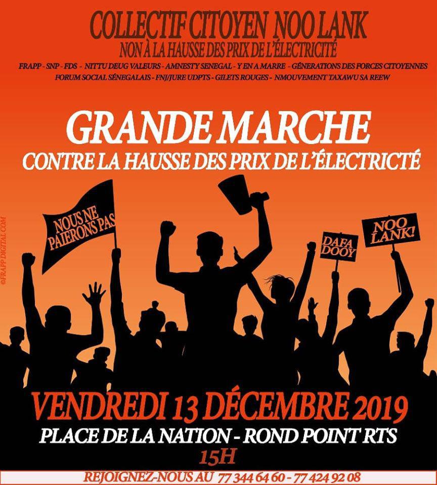 Hausse du prix de l’électricité et libération de Guy Marius et Cie: Les FDS espèrent deux (2) millions de Sénégalais dans la rue