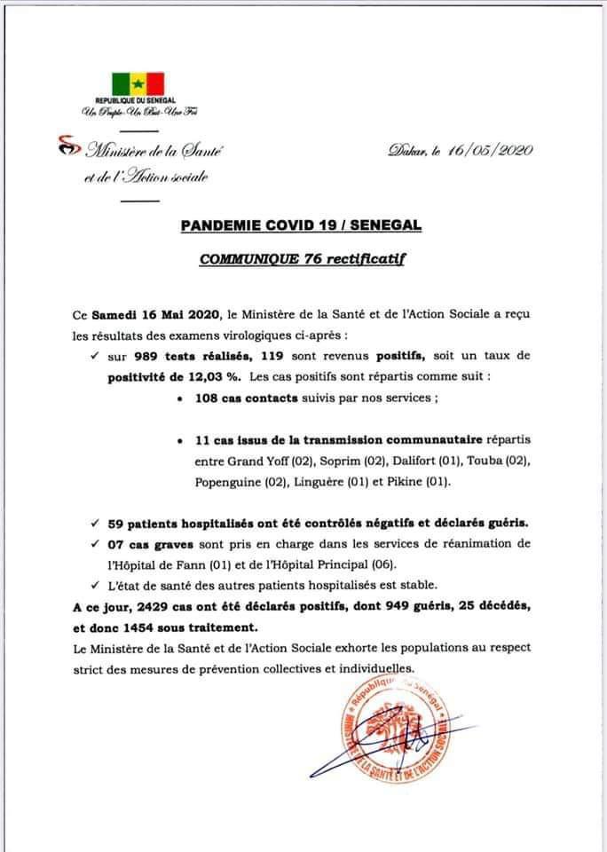 Covid-19: incohérence de chiffres notée sur le point quotidien, le ministre de la Santé apporte les corrections 