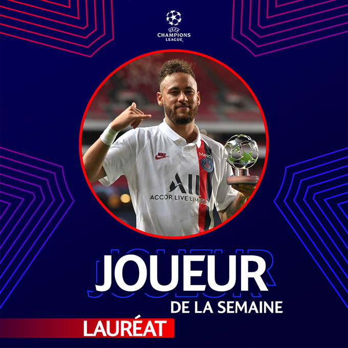 Ligue des Champions : Neymar élu meilleur joueur des quarts de finale
