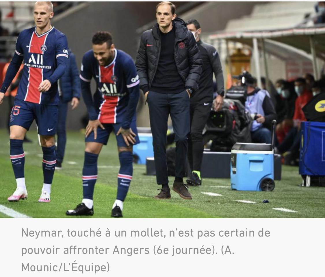 PSG : Neymar touché à un mollet