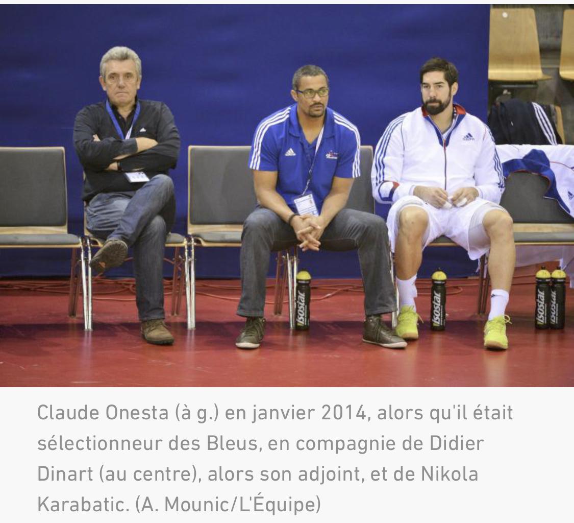 La dédicace dans laquelle Claude Onesta comparaît Didier Dinart à un « esclave »