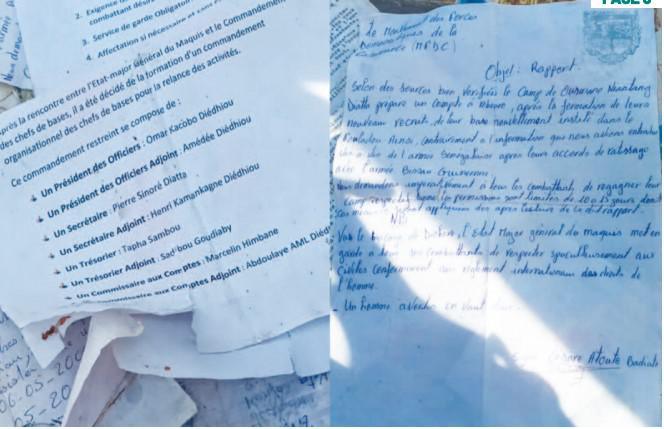 Le contenu édifiant des documents du Mfdc saisis par l’Armée