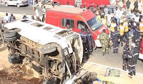 Fatick: 7 morts dans une collision entre un camion et un bus