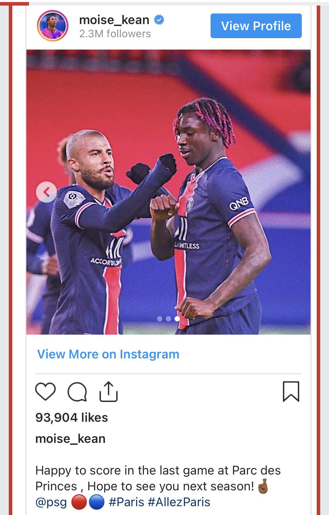 Mercato: Kean envoie un message très clair au PSG