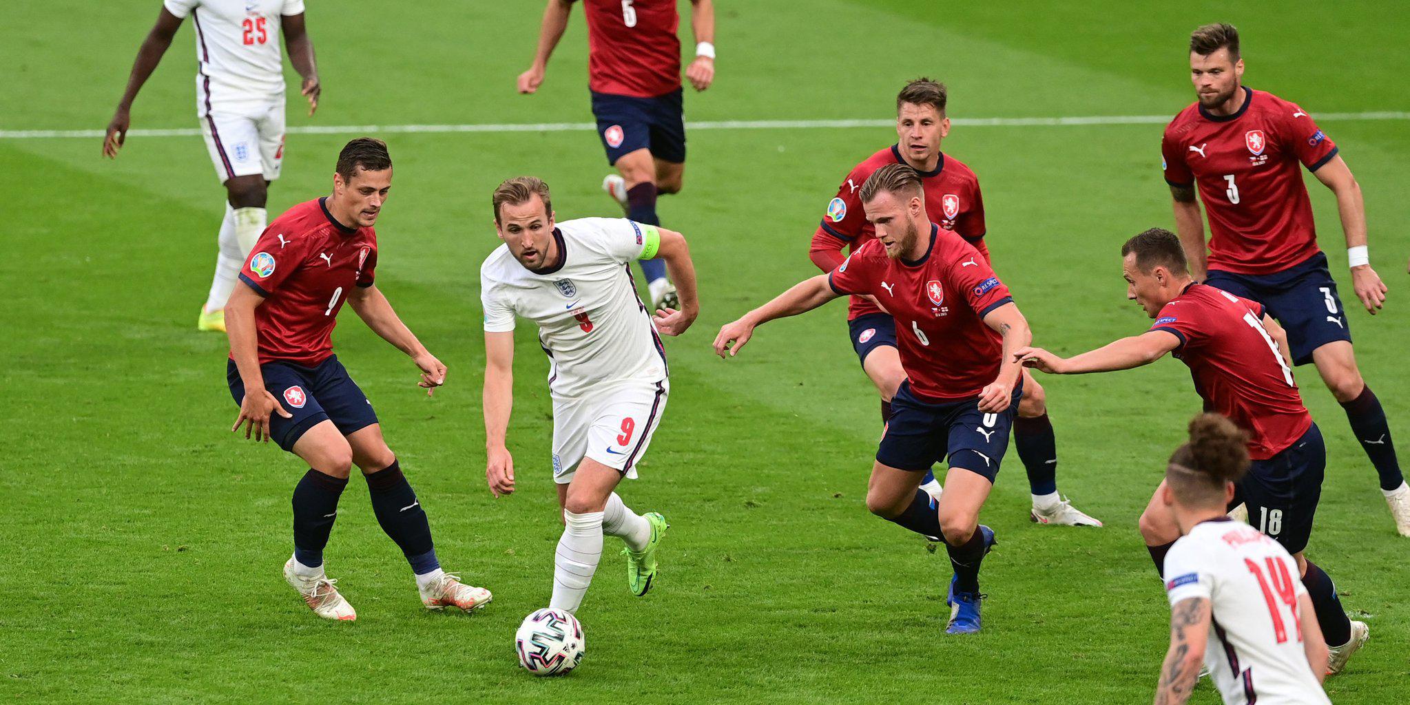 Euro: l’Angleterre bat la République Tchèque et finit première du groupe D