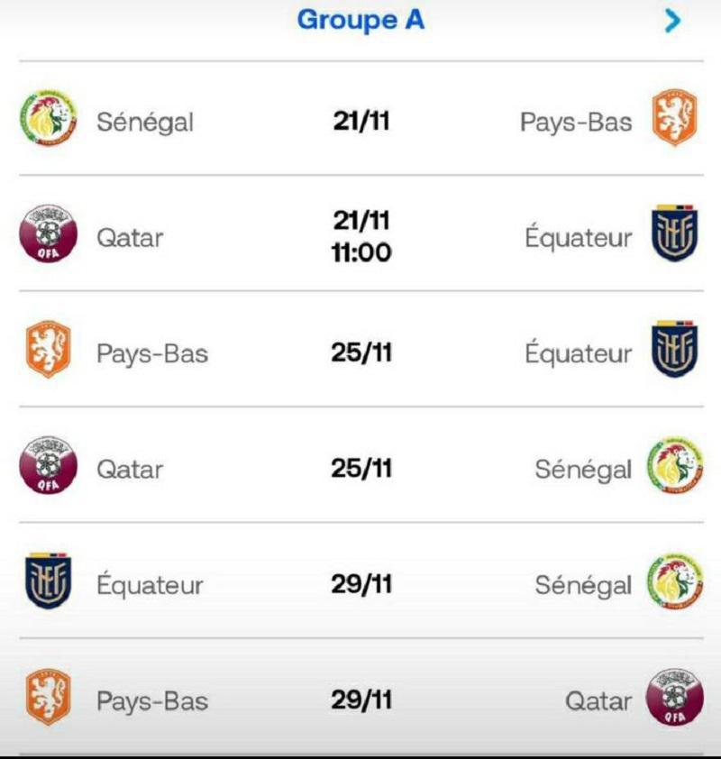 Coupe du monde 2022 : le programme et les horaires du groupe du Sénégal