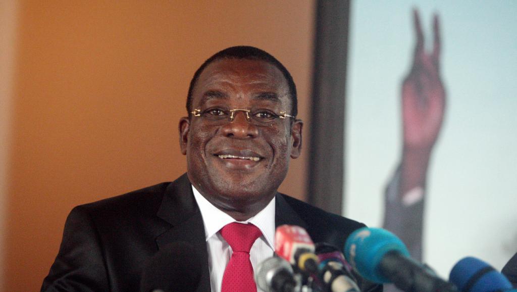 Pascal Affi N'Guessan, président du FPI. AFP PHOTO/HERVE SEVI