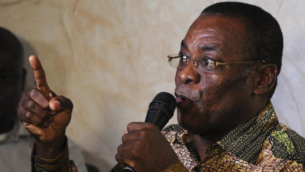 Le chef du FPI, Pascal Affi N’Guessan, en août 2013. AFP PHOTO/SIA KAMBOU
