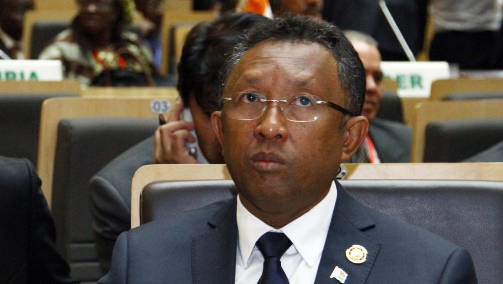 Le président malgache Hery Rajaonarimampianina à Addis-Abeba, en Ethiopie, le 30 janvier 2014. REUTERS/Tiksa Negeri