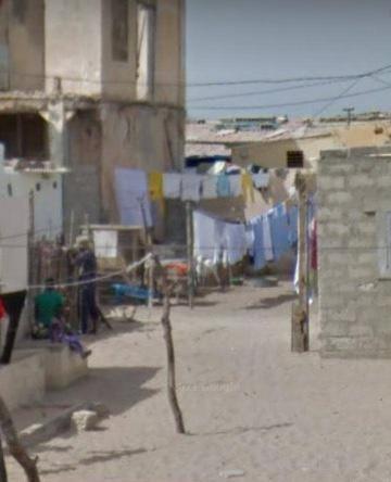 Devanture de la maison de F. Ndiaye au quartier Guet Ndar de Saint-Louis