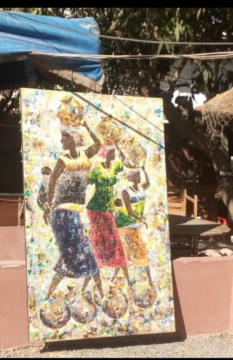 Oeuvre de Jacob sur la marche de canaries