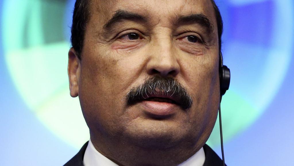 Mohamed Ould Abdel Aziz, le président mauritanien, à Bruxelles lors du sommet UE-Afrique du 3 avril 2014. REUTERS/Francois Lenoir