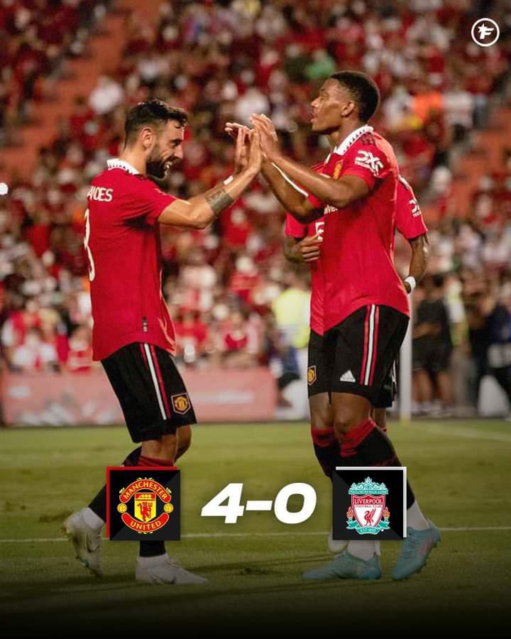 Amical : Manchester United écrase Liverpool (4-0)