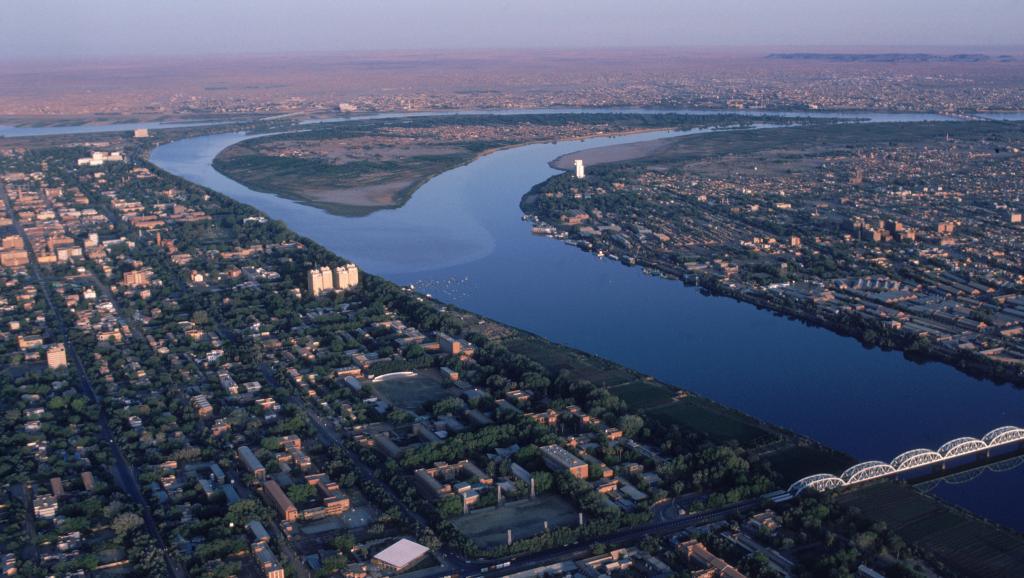 Vue arienne de Khartoum, Soudan. Getty Images/ Robert Caputo
