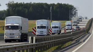 Le convoi humanitaire de près de 3 kilomètres de long est parti de Moscou mardi à destination de l'Est de l'Ukraine.