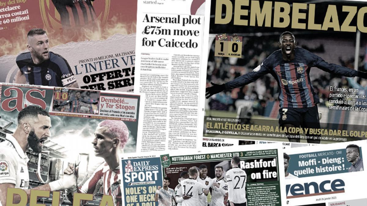 Arsenal fonce sur une cible à 85 M€, Dembélé rend fou la Catalogne