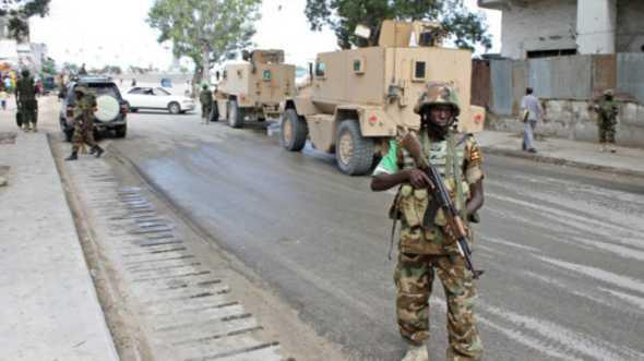 L'Amisom est patrouille a Mogadiscio