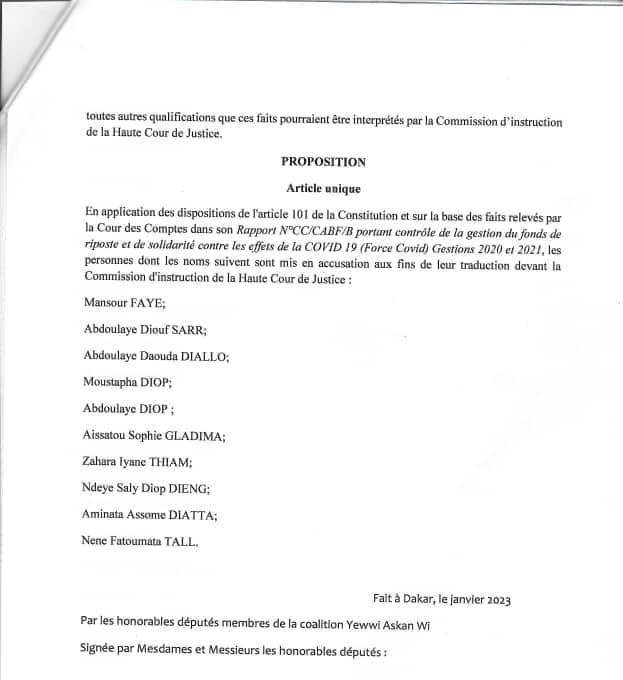 Assemblée nationale: Guy Marius Sagna dépose une « proposition de mise en accusation » de 10 ministres devant la Haute Cour de justice