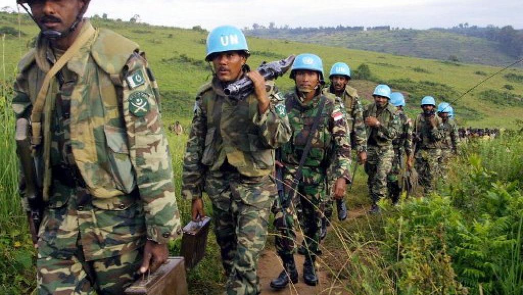 Casques bleus pakistanais dans l'Ituri, au nord-est de la RDC, en 2003. AFP/Simon Maina