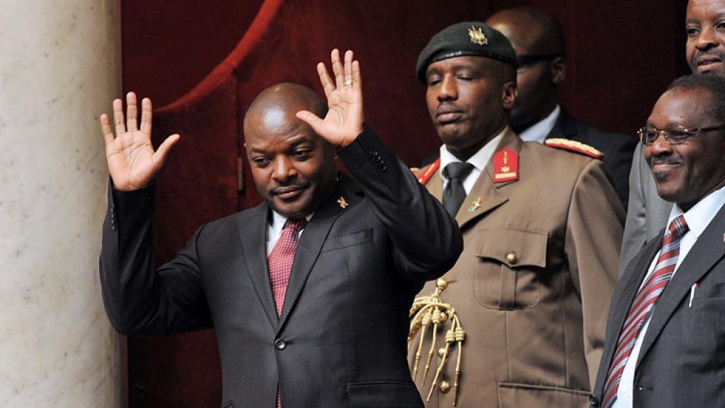 Le président burundais, Pierre Nkurunziza, à l'Assemblée nationale, à Paris, le 12 mars 2013. AFP/Pierre Andrieu