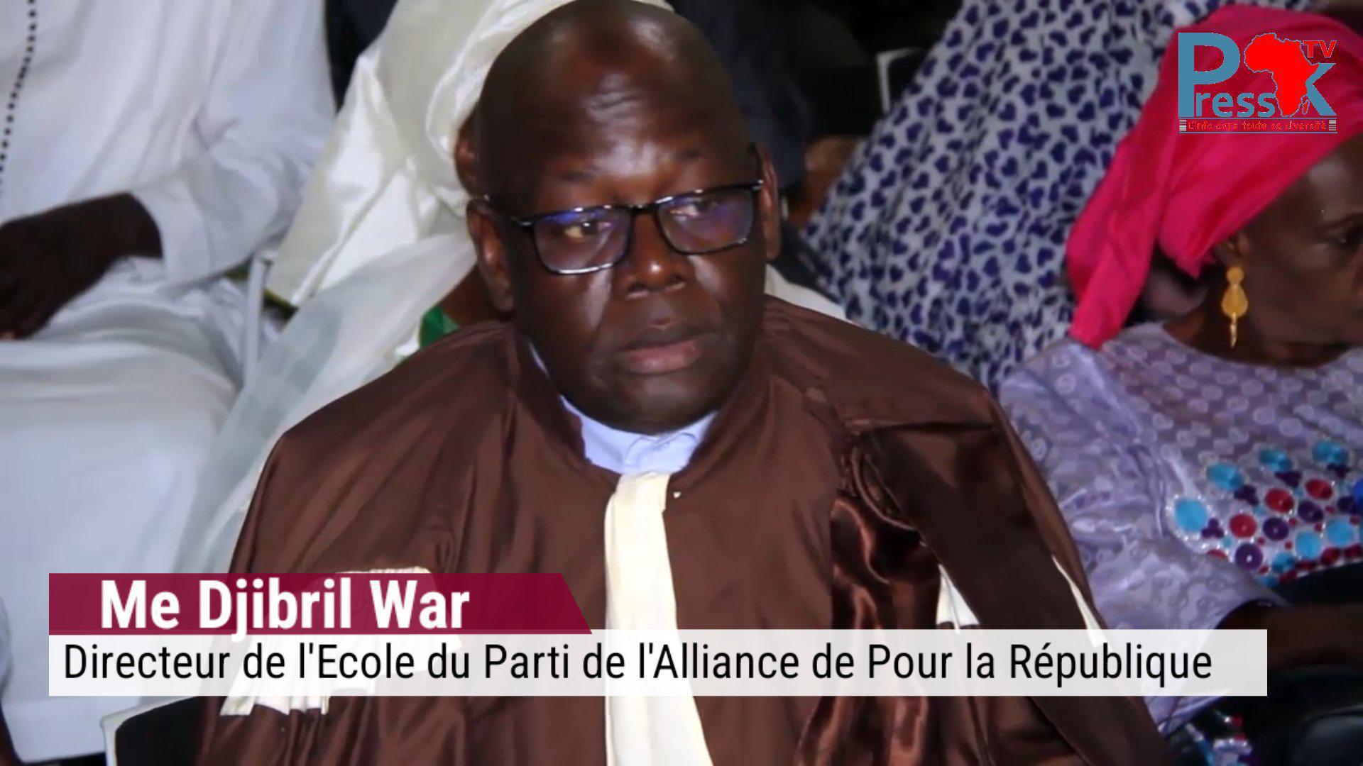 Vendredis de l'école du parti de l'APR : Me Djibril War charge Sonko et le considère comme un "anarchiste"