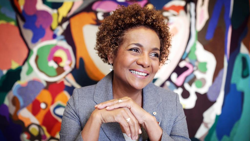 La Canadienne d'origine haïtienne Michaëlle Jean, ici à Ottawa le 29 octobre 2014. AFP PHOTO/ Cole Burston