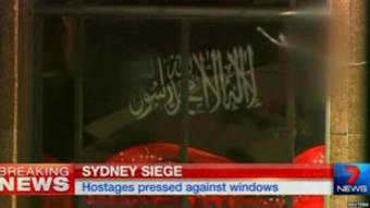 le drapeu des preneurs d'otages de Sidney