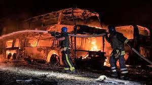 Guerre en Ukraine : Kiev frappée par une attaque de missiles et de drones "exceptionnellement dense