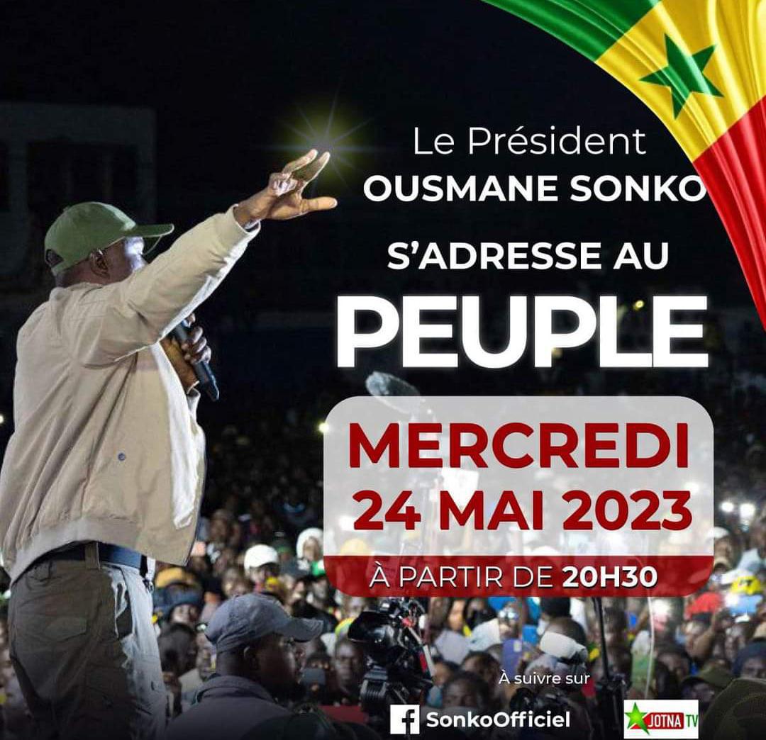 Suivez en direct la déclaration de Ousmane Sonko