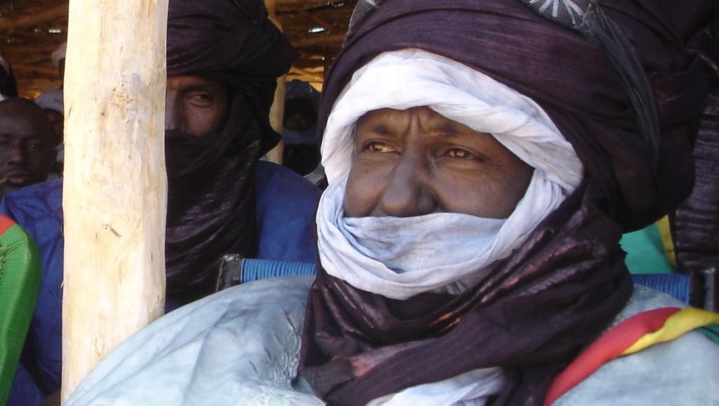 Aroudeiny Ag Hamatou, maire de la commune d'Aderanboukane, en 2005. RFI/Christine Muratet