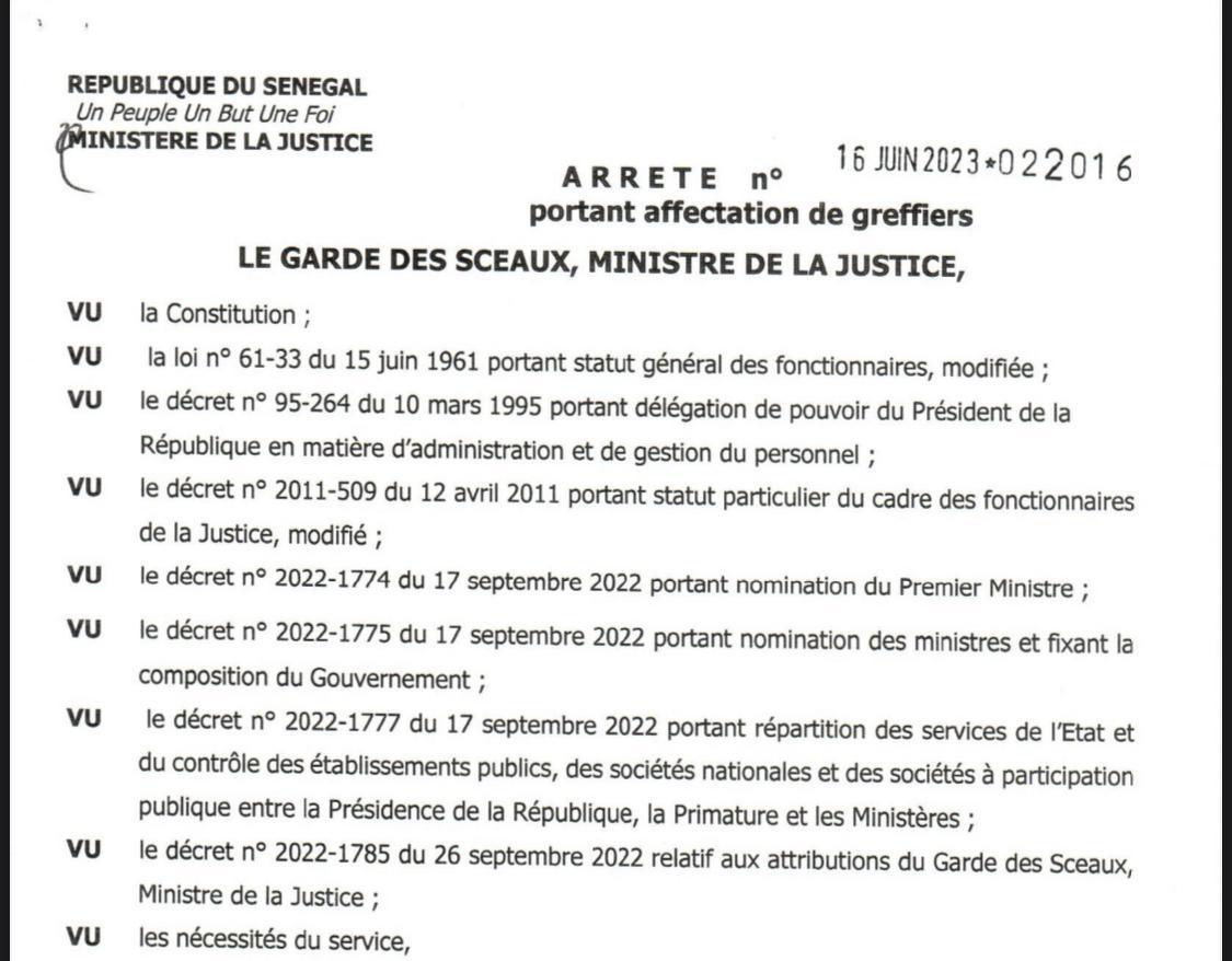 Me Ngagne Demba Touré affecté à Matam par le ministre de la Justice