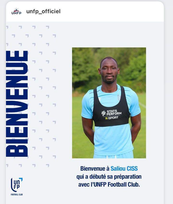 Football : Saliou Ciss intègre l'UNFP FC