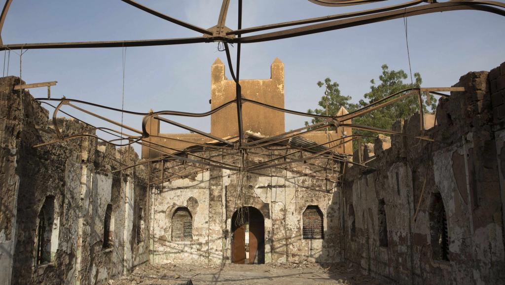 La capitale Niamey a aussi connu des violences la semaine dernière. Ici, une église évangélique ravagée par un incendie. REUTERS/Joe Penney