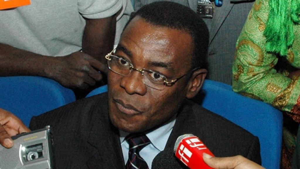 Pascal Affi Nguessan, ex-directeur de campagne de Laurent Gbagbo et président du FPI. AFP PHOTO/ERICK-CHRISTIAN AHOUNOU