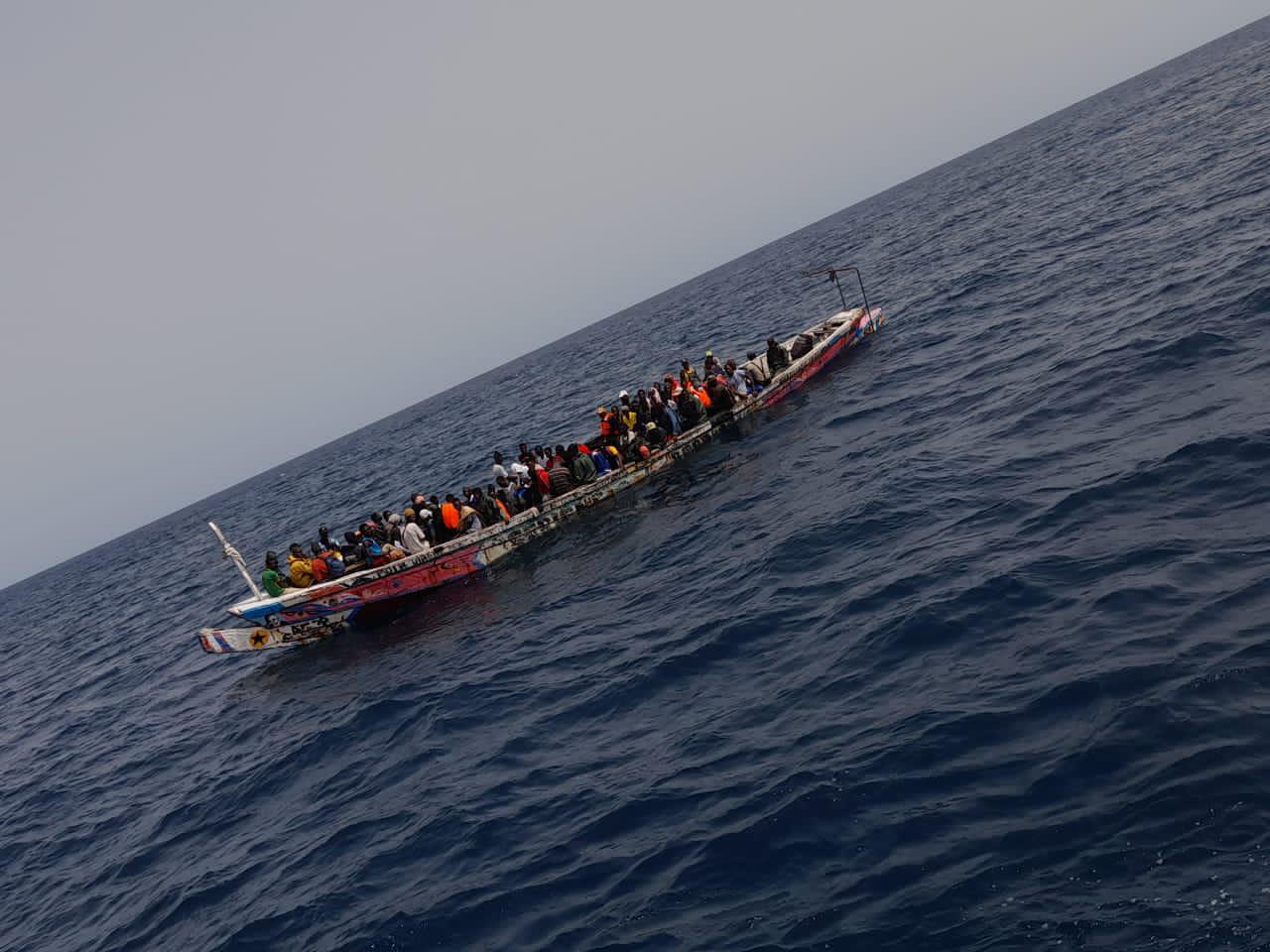 Une nouvelle pirogue partie du Sénégal avec 112 personnes débarquent en Espagne: un total de 2293 arrivées depuis lundi