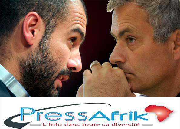 Pep Guardiola et José Mourinho