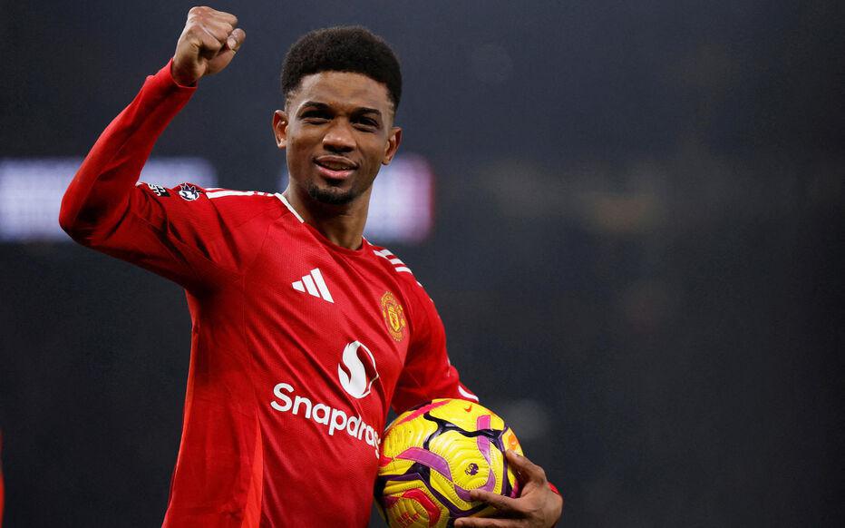 Premier League : Amad Diallo joue encore les sauveurs avec un triplé