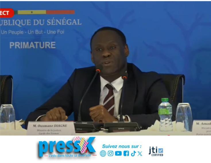 Justice : Ousmane Diagne annonce l’ouverture d’une enquête sur les malversations pointées par le rapport de la Cour des Comptes