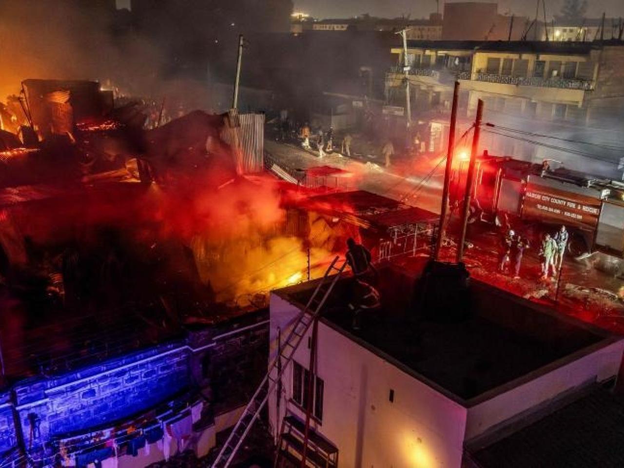 Cité Keur Gorgui : un incendie dans le sous-sol d'un immeuble en construction