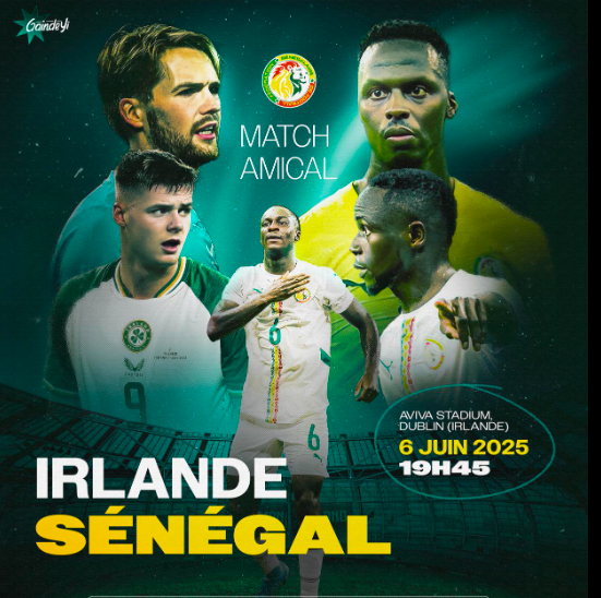 Match Amical : Le Sénégal affrontera l'Irlande en juin