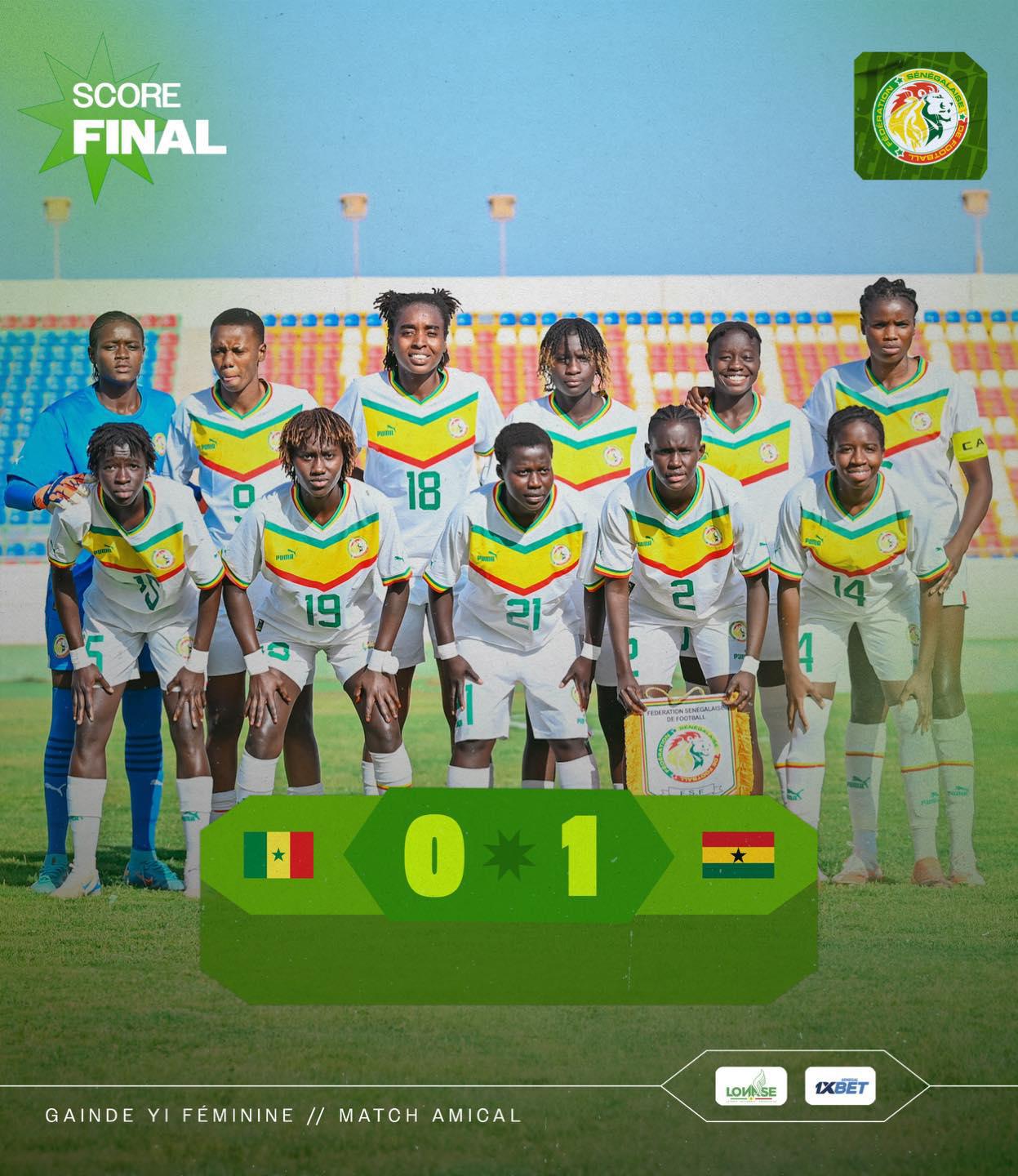 Foot féminin : le Sénégal s’incline face au Ghana en amical