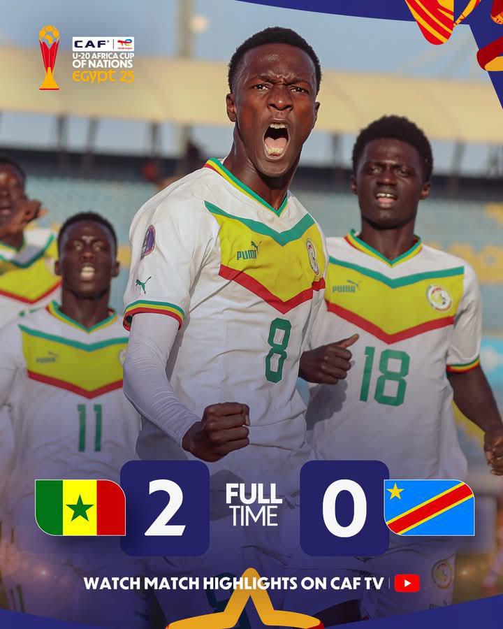CAN U20 : Le Sénégal domine la RD Congo et file en quarts de finale