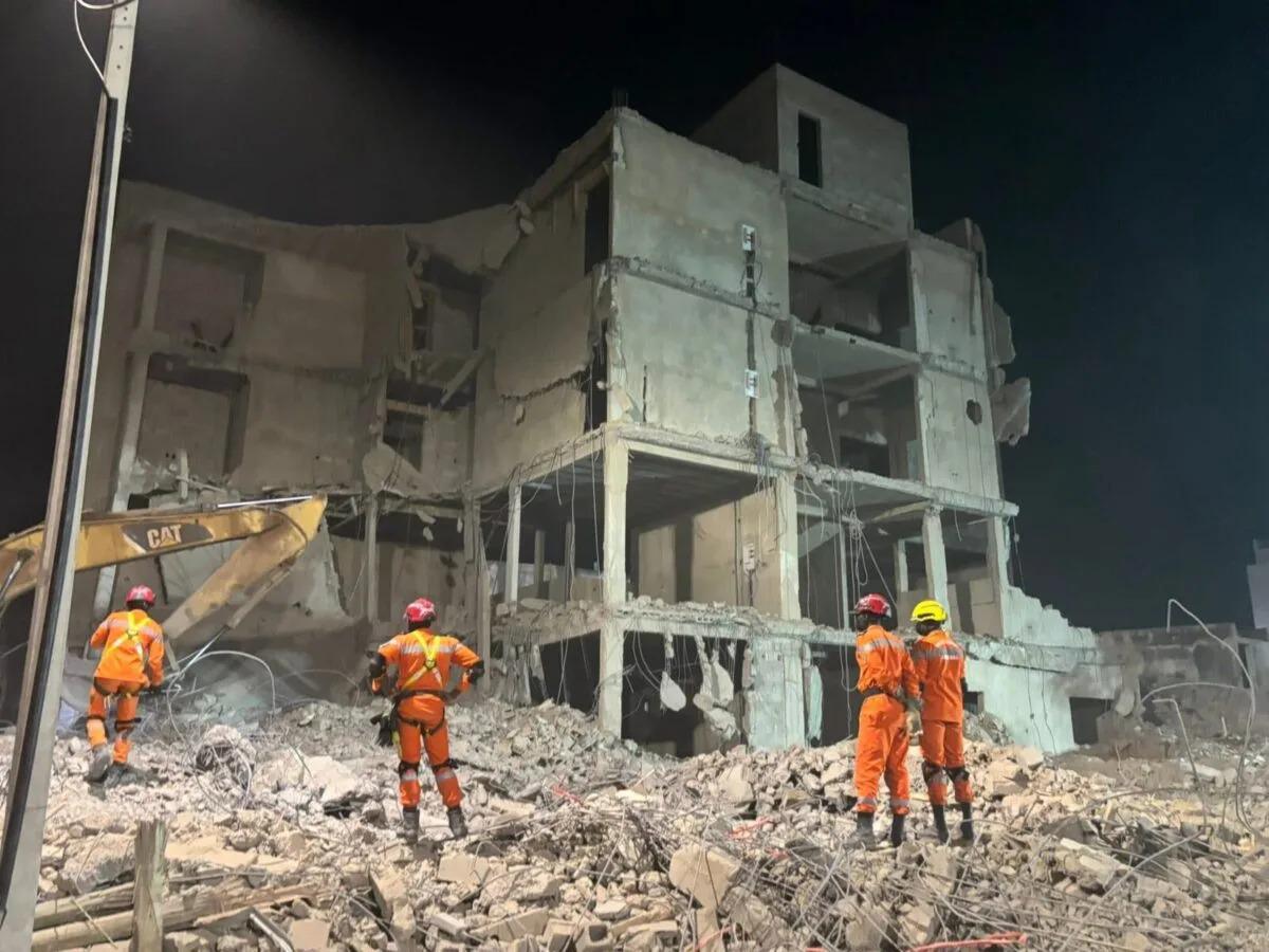Effondrement d'un immeuble à Touba : une jambe découverte dans les décombres