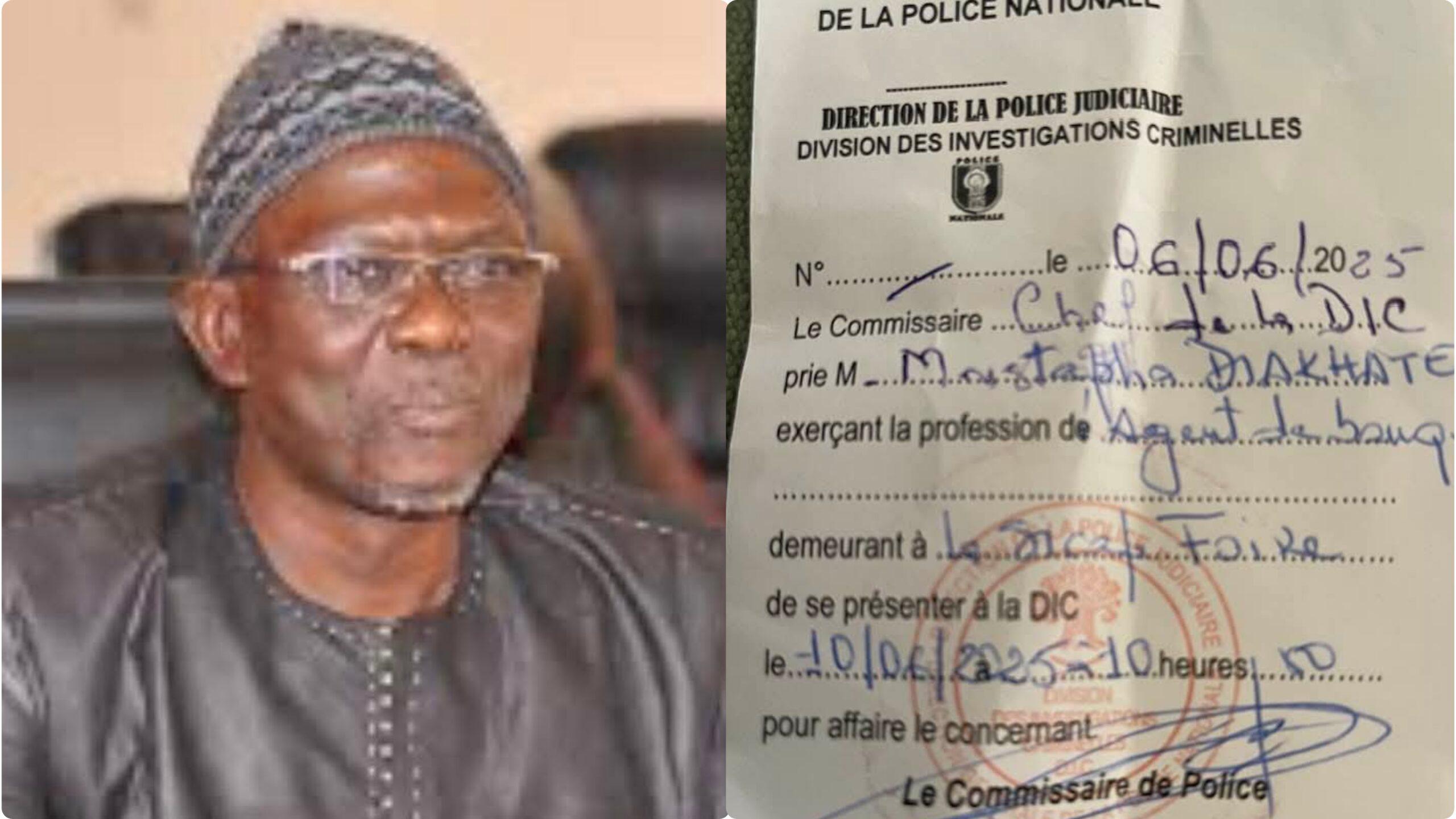 Convoqué à la DIC, Moustapha Diakhaté dénonce une volonté du régime Pastef de l’envoyer à nouveau en prison