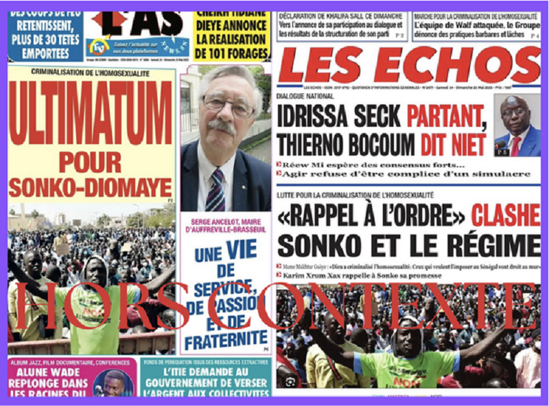 Fack-cheking : Deux quotidiens sénégalais illustrent une récente manifestation contre l’homosexualité avec une image de 2021